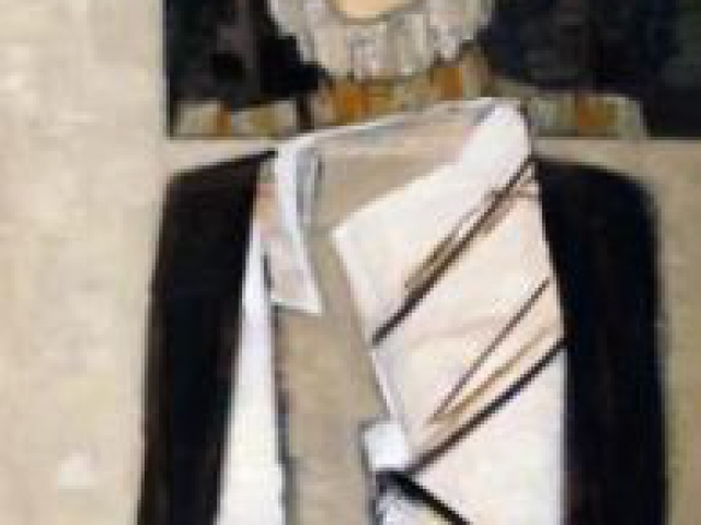 Белая Блуза . white blouse . weiße Bluse <br> Диптих "В Мастерской" . Diptych "In the Workshop" .  <br> Diptychon "In der Werkstatt", 2007, 120 x 60 cm